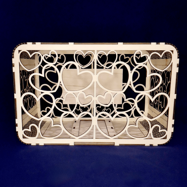 Urne de mariage en bois – Personnalisable