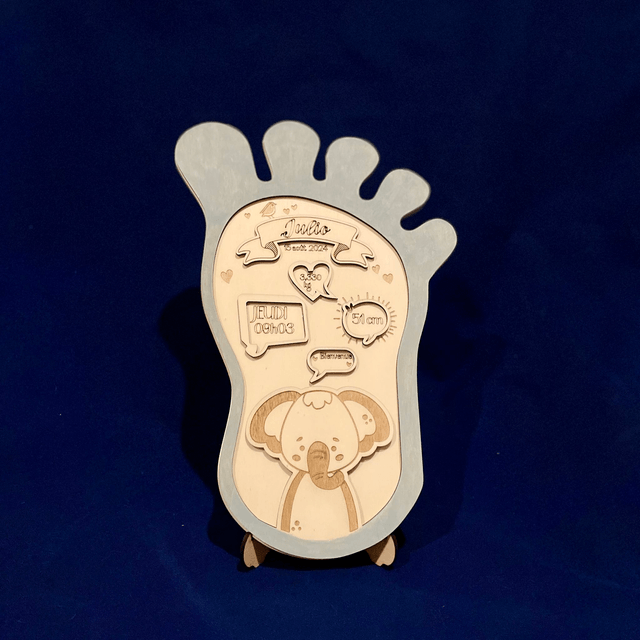 Empreinte de naissance personnalisée (garçon)